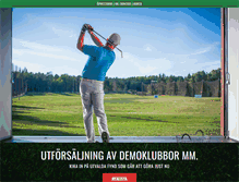 Tablet Screenshot of golfcenterdanderyd.se
